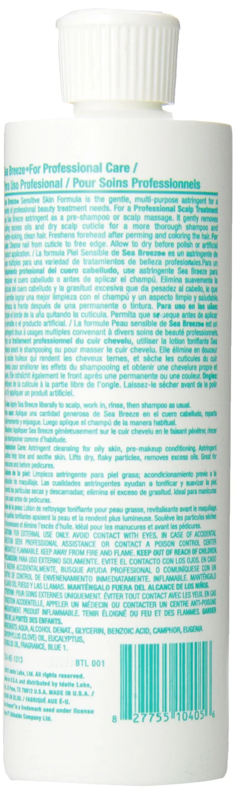 Skin, 12 Breeze Astringent 4 Sea Barber x SKIN Scalp & Nails oz SENSITIVE HP-SEP0405