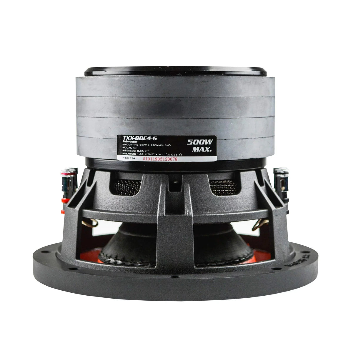 Audio AudioPipe 6.5 Stack 500 Inch Car Watt System Quad TXXBDC46 Subwoofer