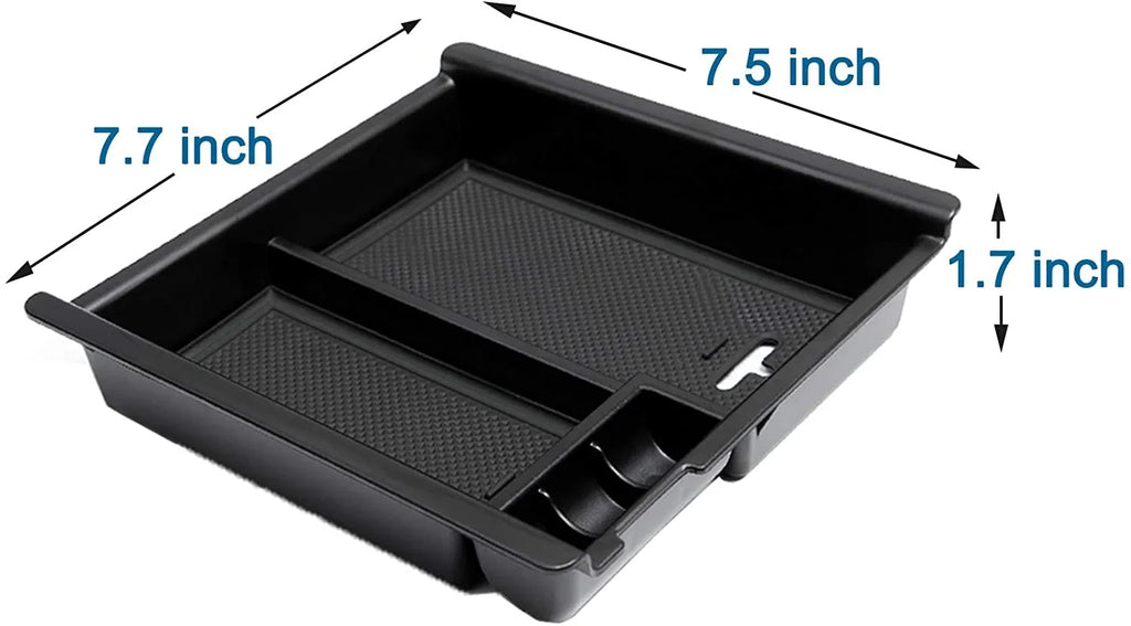 Container Secondary Tray Compatible fabric Tacoma Center 2023, Armrest 2016-2022 Box Organizer Accessories ABS with JDMCAR Console Storage Toyota Insert