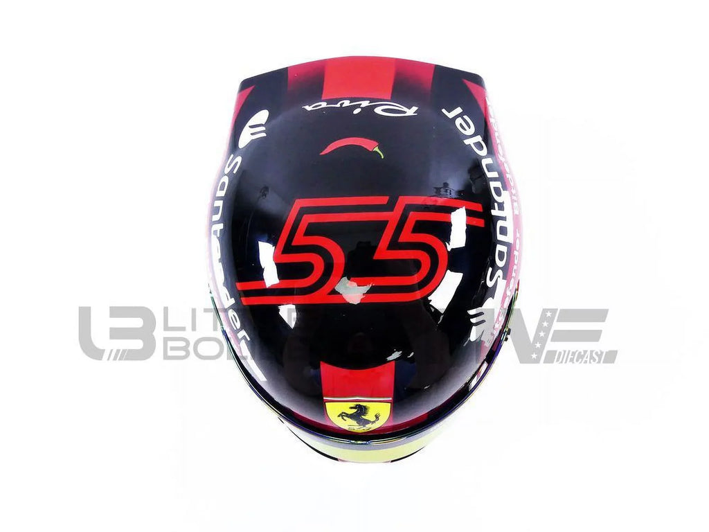 1/2 - Carlos HELMET MINI F1 2023 Jr Ferrari - Sainz CASQUE