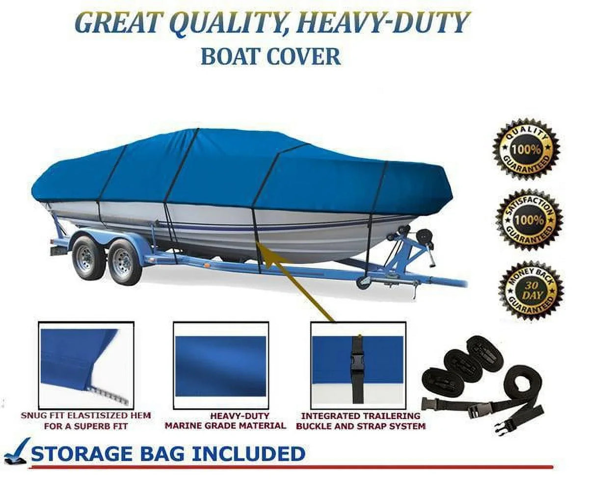 for 2005 2004 2009 Rider 2008 Sea Ray COVER 2007 grade BOAT 2006 2010 Bow -2003 Compatible 230 1994 BLUE, GREAT