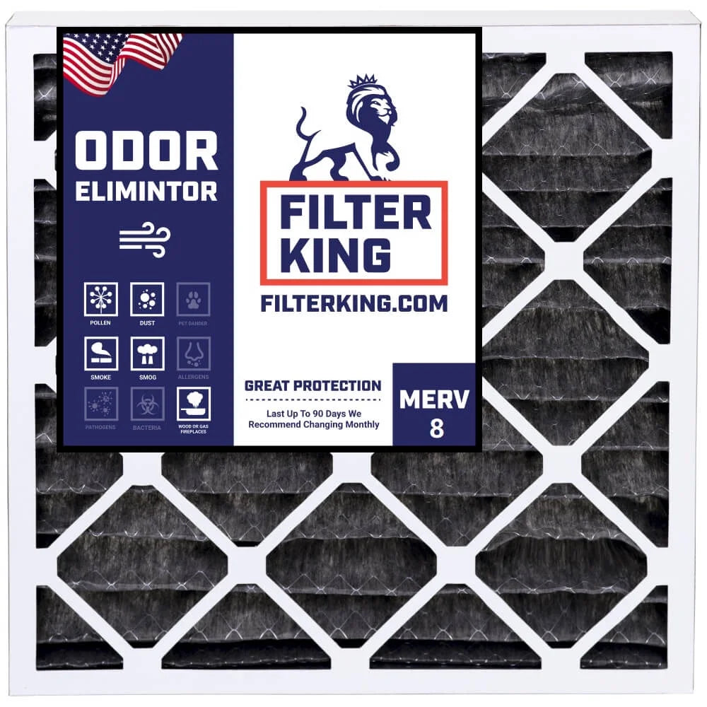 dimension: USA Filter | King | Air Carbon x x Filter MERV HVAC A/C 12.25 Actual IN | 4-PACK | Furnace 06 6x12.25x1 Pleated .75" 8 Filters MADE
