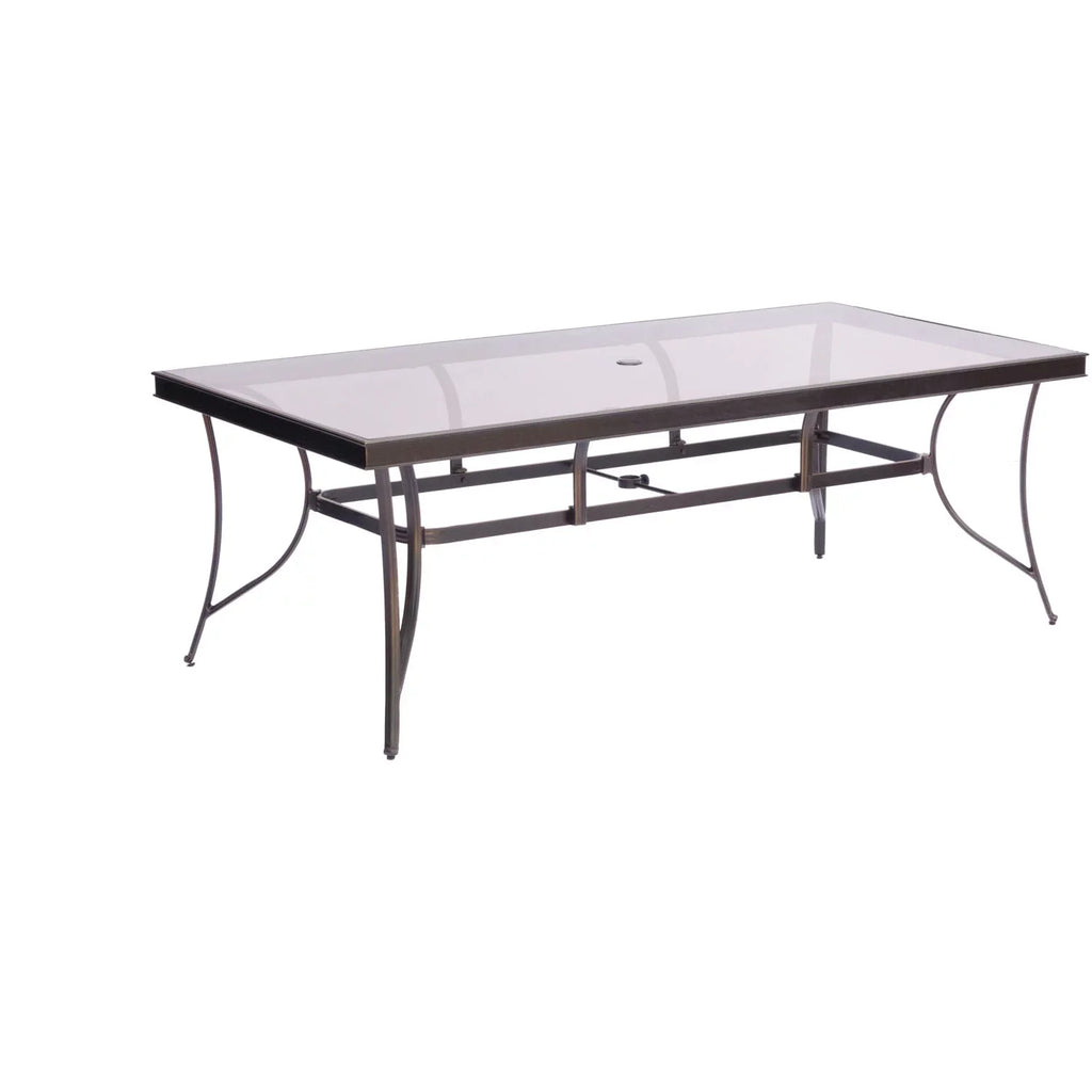 in Large Dining Glass-Top Set Seasons 9-Piece Blue Extra Cambridge Dining Table with