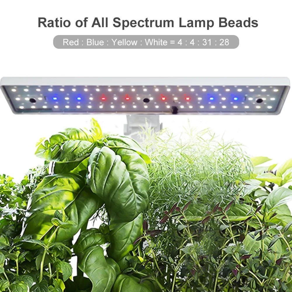 9 Indoor Home Growing Lights Kit Garden Office Hydroponics LED Height with System Adjustable moobody Pods for Smart Kitchen
