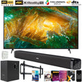 Wall Mount, Gear Screen 2020 TV X800H Smart UHD with Adapter, TV XBR43X800H and 4K Deco Subwoofer, 43-inch with Soundbar Bundle 6-Outlet Essentials (2020) Cleaner Surge LED 60W