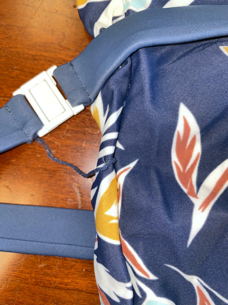 Matisse One Floral Belted Small Swimsuit MSRP (TORN) $130 Vita Piece Dolce