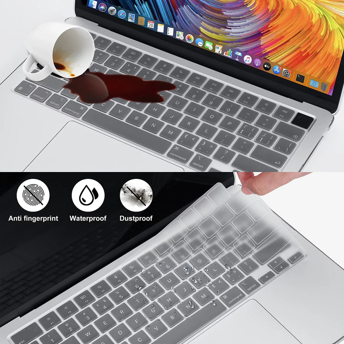 Keyboard Clear (TP-CYC-K-MA13M2) Techprotectus Crystal Laptop Hard-Shell Cover with Sleeve
