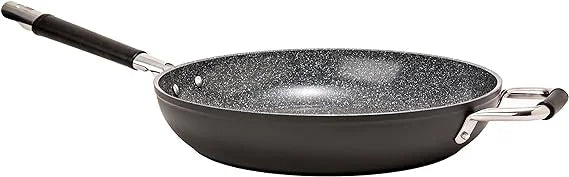 DaTerra Stick Pan, Made Italian Ceramic | Chefs Skillet Nonstick Baking Sauté Searing, Pan Cucina and Non Professional More Nonstick Cooking, Sizzling, Pan, Inch Pan Frying for 13 Pan