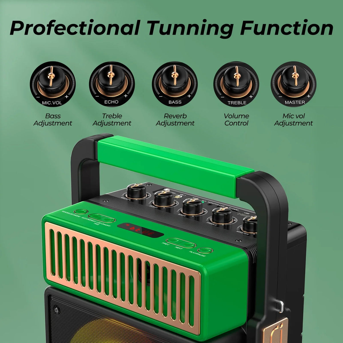 Home Machine with (MS73) Karaoke for Speaker 2 with JYX Microphones, Karaoke Light, Adult Karaoke Karaoke System, Bluetooth Wireless Machine Machine Singing and Mic