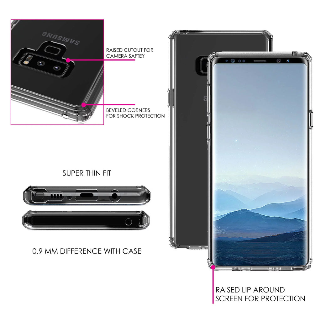 Cannot Hybrid Corinthians Tempered Even for Note Galaxy When Protector 2 Bumper, Walk By 5:7 Case See - TPU Acrylic I - Clear Screen - Faith Shockproof Glass DistinctInk Back, 9