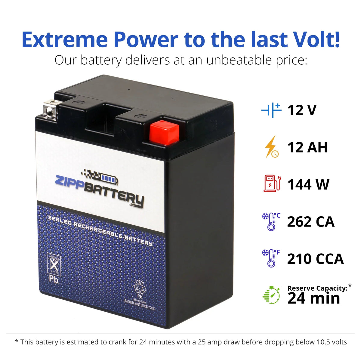 Kl650-a CCA) 650cc 2003 Volt,12 Ah, for 12 210 Klr Kawasaki YTX14AHL-BS Zipp E (14AHL-BS Battery Motorcycle Battery