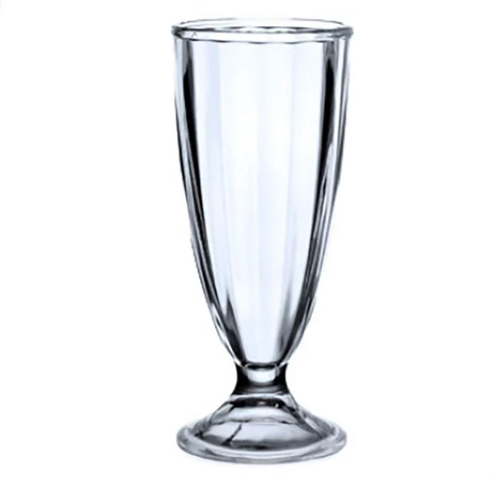 Retro Design Milk 12 Fountain Malted Cream Shake Soda Parfait Tea Soda Vintage Ice oz Smoothie Glasses 6 Iced
