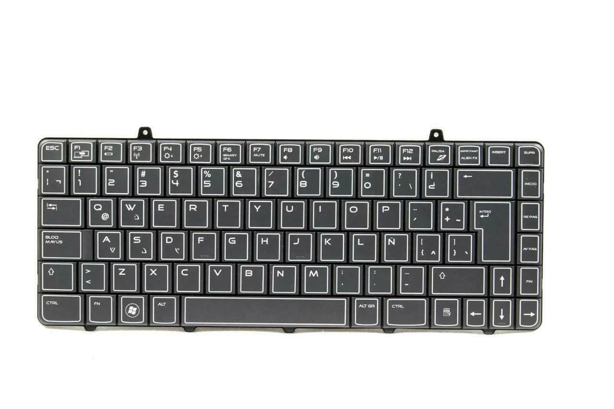 Alienware Spanish-Latin Pre-Owned M11X Keyboard Laptop Like DN229 New PK130BB1A16 -