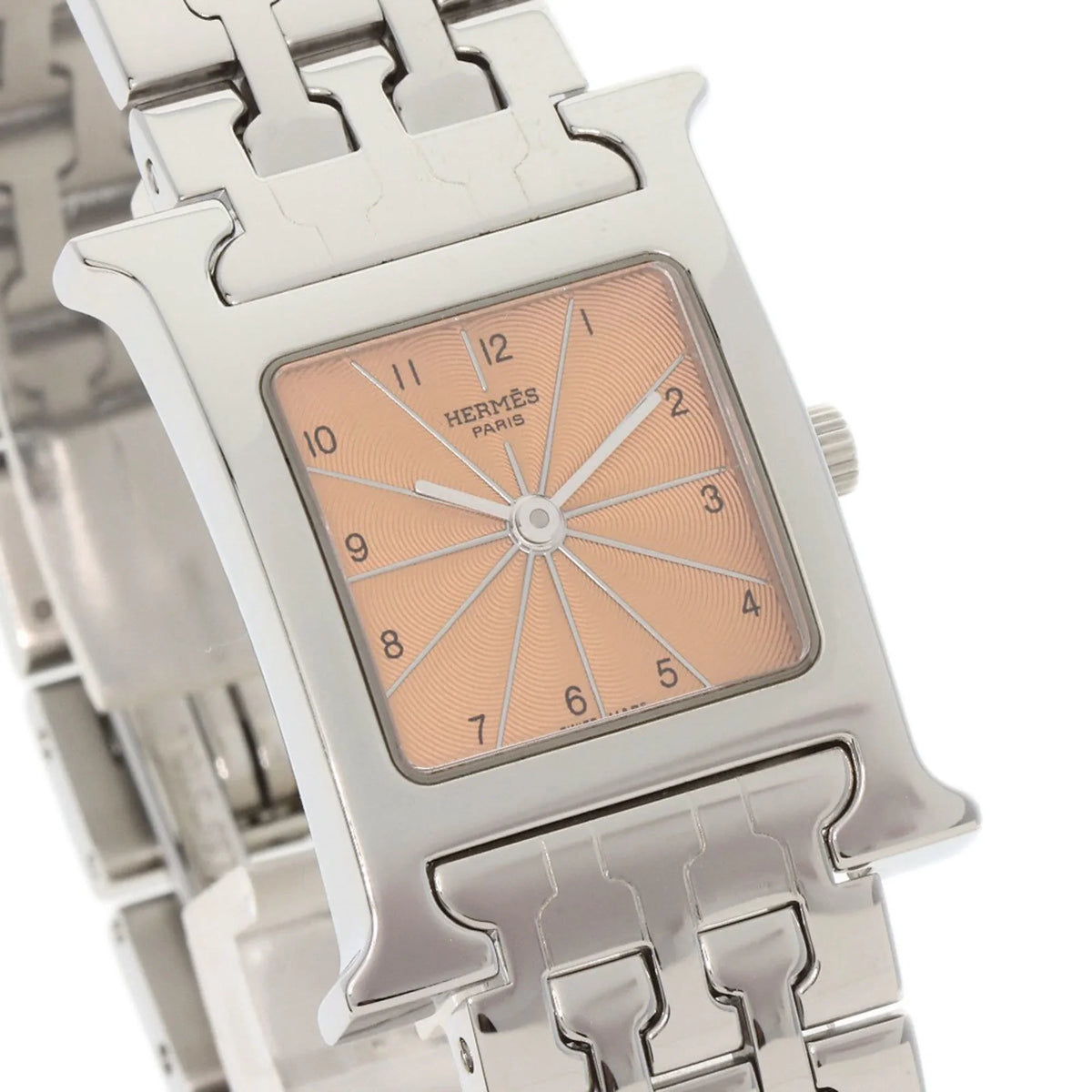 Stainless H HH1.210 Wristwatch Hermes Watch Ladies HERMES (Good) Pre-Owned Steel/SS