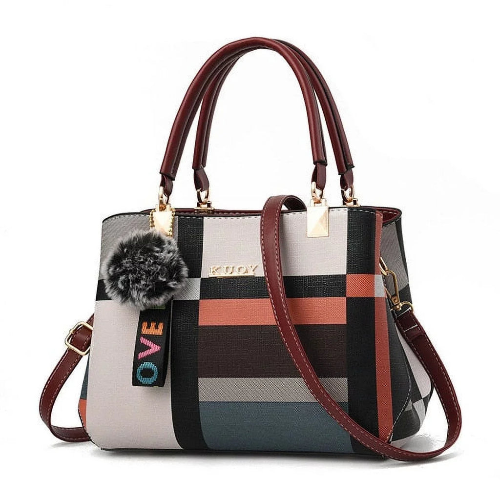 Stitching Bag Brand Shoulder Designer Plaid Messenger Ladies Wild New Totes Luxury Handbag Bags Women