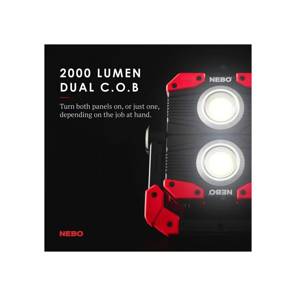COB Work Lumen Rechargeable NEBO Omni Light 2,000 Handheld Black LED