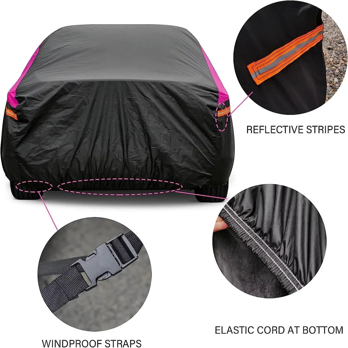 dimension Cover Pink Car Up , Jeep SUV Fit All inch, to climate Molebt Waterproof 181 SUV for