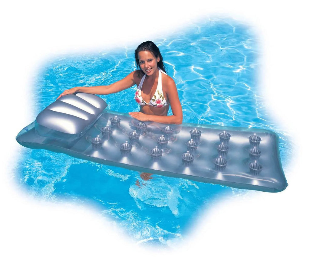 Lounger Mattress 18-Pocket Headrest Pack) (4 Suntanner Pool w/ | 58894EP Intex