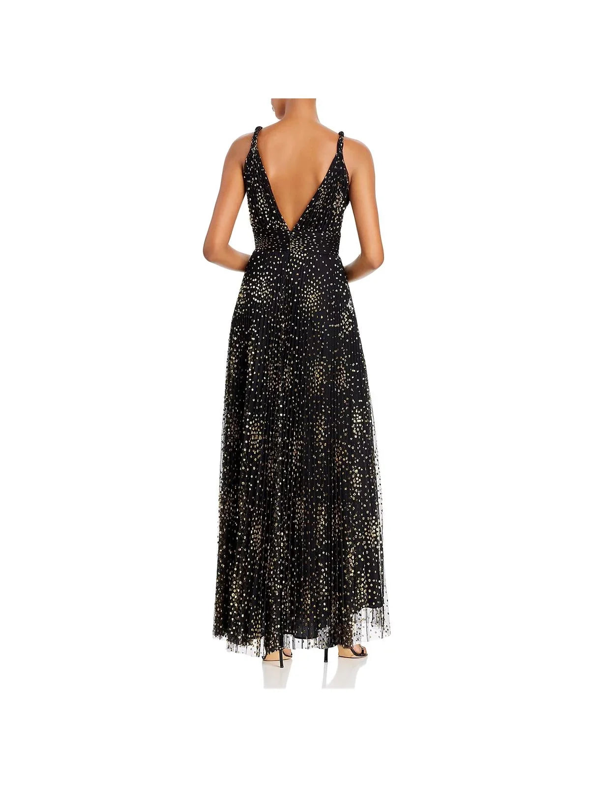 Midi Metallic Black Womens 2 JILL Double V outfit Jill Stuart