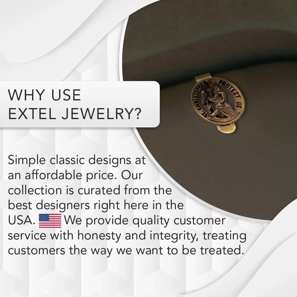 Finish, Silver in Antique Lady Our USA Driver, Auto Highway for Car of Made The Extel Truck Sun Clip Visor