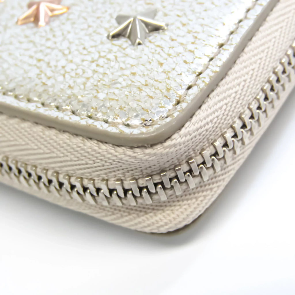 (Good) Choo NELLIE Coin 163 Champagne Purse/coin GTA Women's Jimmy Case Gold Pre-Owned Leather