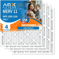 FILTERS Filters 7 Pleated Made AIR. Air 16x16x1 CLEAN Electrostatic 1200 & 4 AIRX MERV Pack 1000, 16x16x1 Filter to FPR Conditioner Filter MPR Premium by USA Furnace Comparable Air HVAC MPR WICKED 11