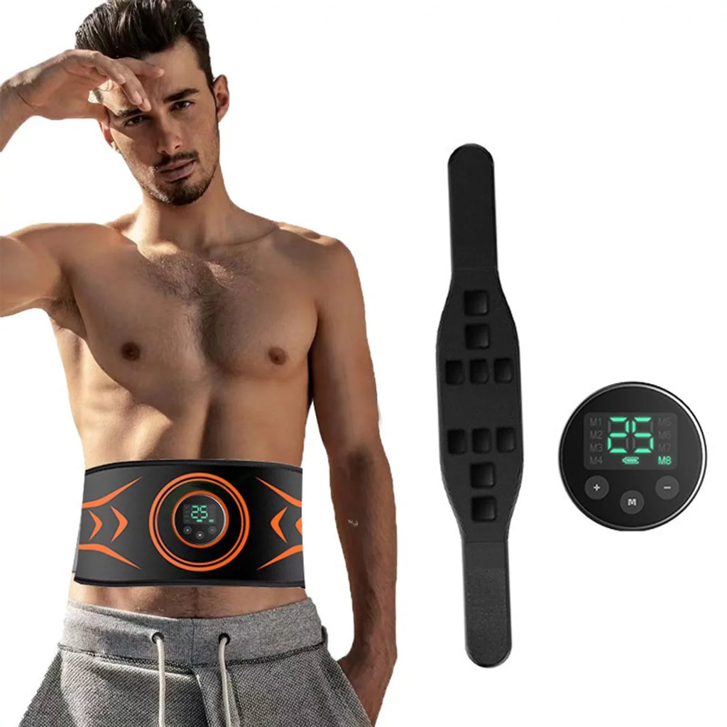 Abs No a Defined Equipment Massaging Fitness and Stomach Time in Electric Belt Toning , Abdominal for Abs Abdomen Nebublu Get Workout Flatter Trainer Slimming Belt