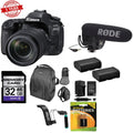 Kit 80D with EOS Canon Camera 18-135mm Lens Video DSLR