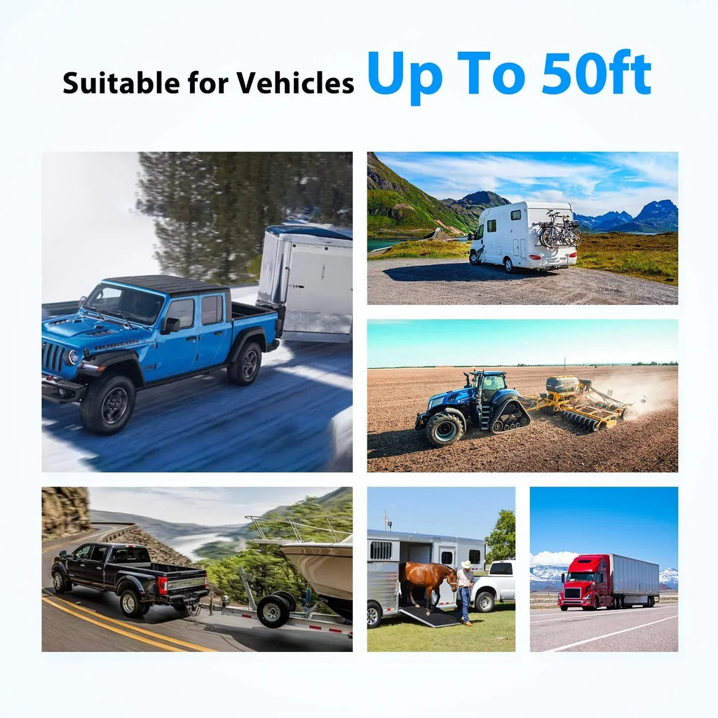 for IR Van Solar4 Support Wireless Auto-Vox Reverse Camera Kit Backup Solar Truck Cameras Night HD Monitor 2 7" Trailer Vision Camera RV