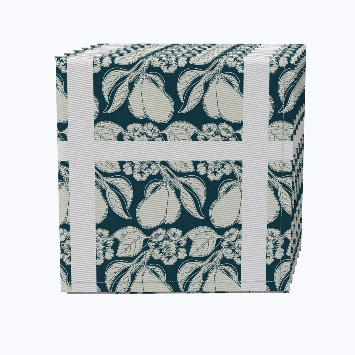 Textile 98 20 Cotton, Inc. Floral 20 x Napkin 4, Fabric 100% - Set of Products, 20x20",