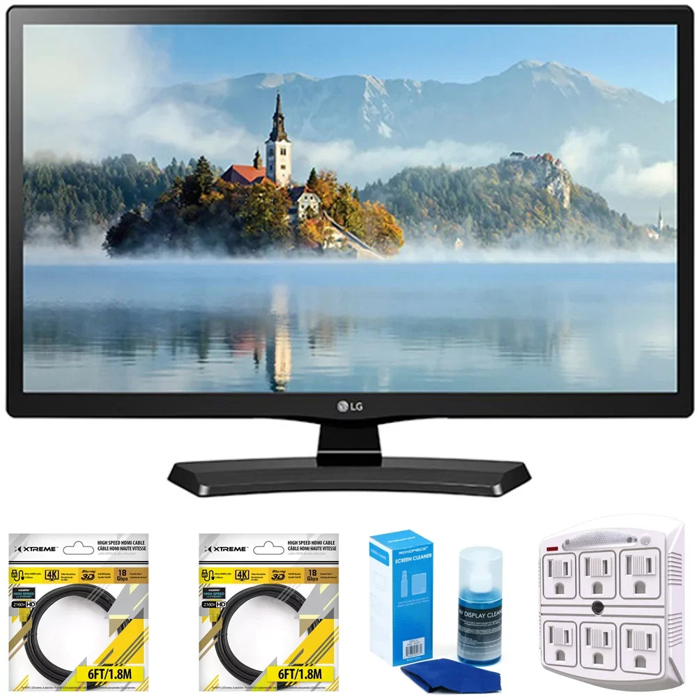 Class 24" Model Speed 2x Diag TV (24LJ4540) Cable, LG LED with for 6ft High LED Cleaner 720p HD HDMI Screen 23.6" 2017 Telivision