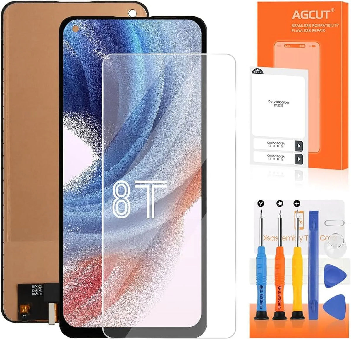 Oneplus LCD Digitizer Fingerprint) KB2005 KB2000 Repair 8T+ Assembly KB2001 8T Replacement KB2003 Screen Screen for (Support Part 5G Touch OLED Display