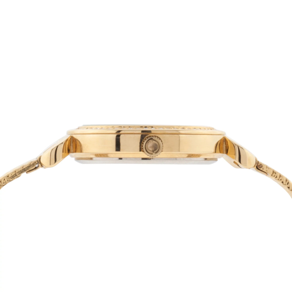 Elgin Dial Gold-Tone Analog Sunray Watch - Woman's with EG1610011 Adult