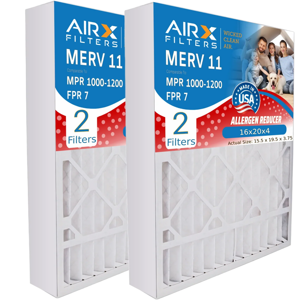 USA by Carrier 11 7 CLEAN Compatible Premium Filter & Made Filter FILXXFNC-0017 Pack 16x20x4 Bryant 1200 MPR Furnace FPR WICKED Comparable AIRX AIR. 2 Air MERV 16x20x4 FILTERS to 1000, MPR with