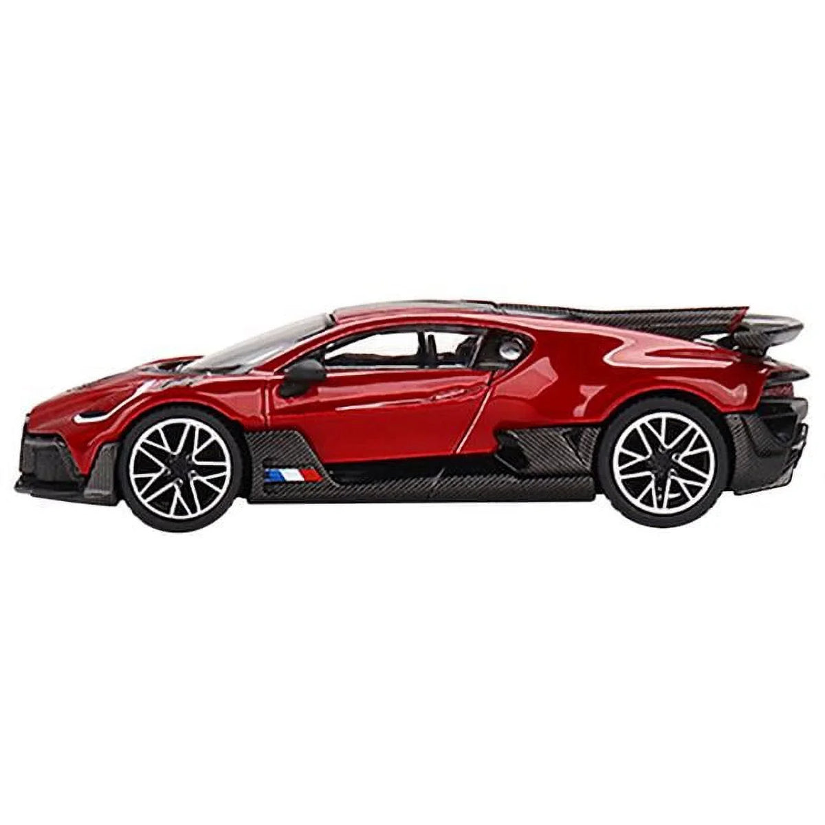 1-64 Carbon Metallic Limited Diecast Model Edition Bugatti Car, & Red Divo