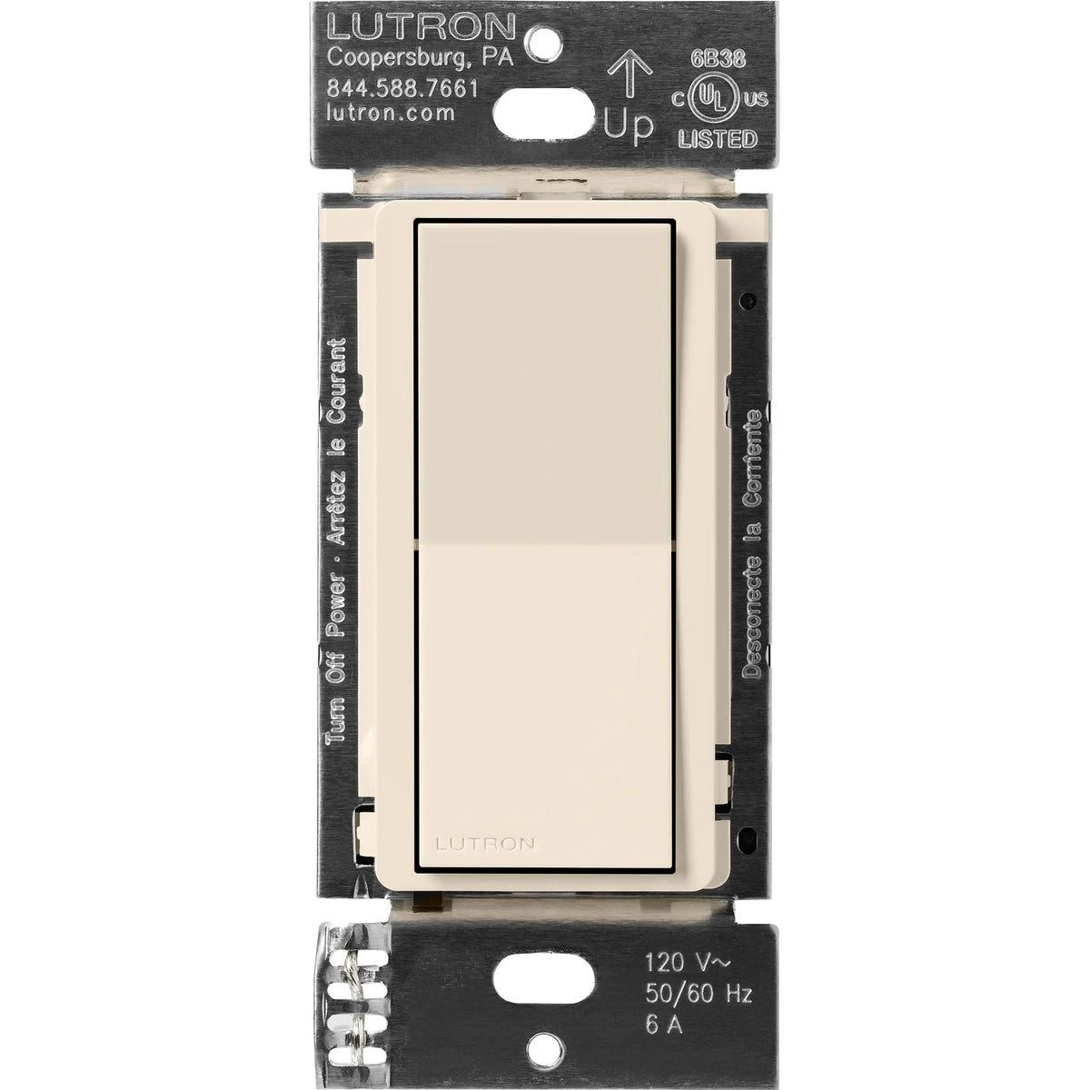 Light with Switch use Diva Switch, Accessory | only for Lutron Claro Smart Switch/Claro DVRF-AS-LA Almond | Smart Dimmer Smart