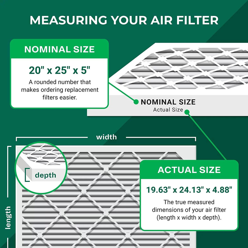 Filters Furnace and Trion MERV Generalaire, 8 (4-Pack) for HVAC Air Bear, Ultravation Skuttle, Pleated 20x25x5 Air AC Filterbuy