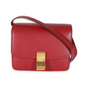 Small Celine Pre-Owned Classic Calfskin Smooth Red Bag Box