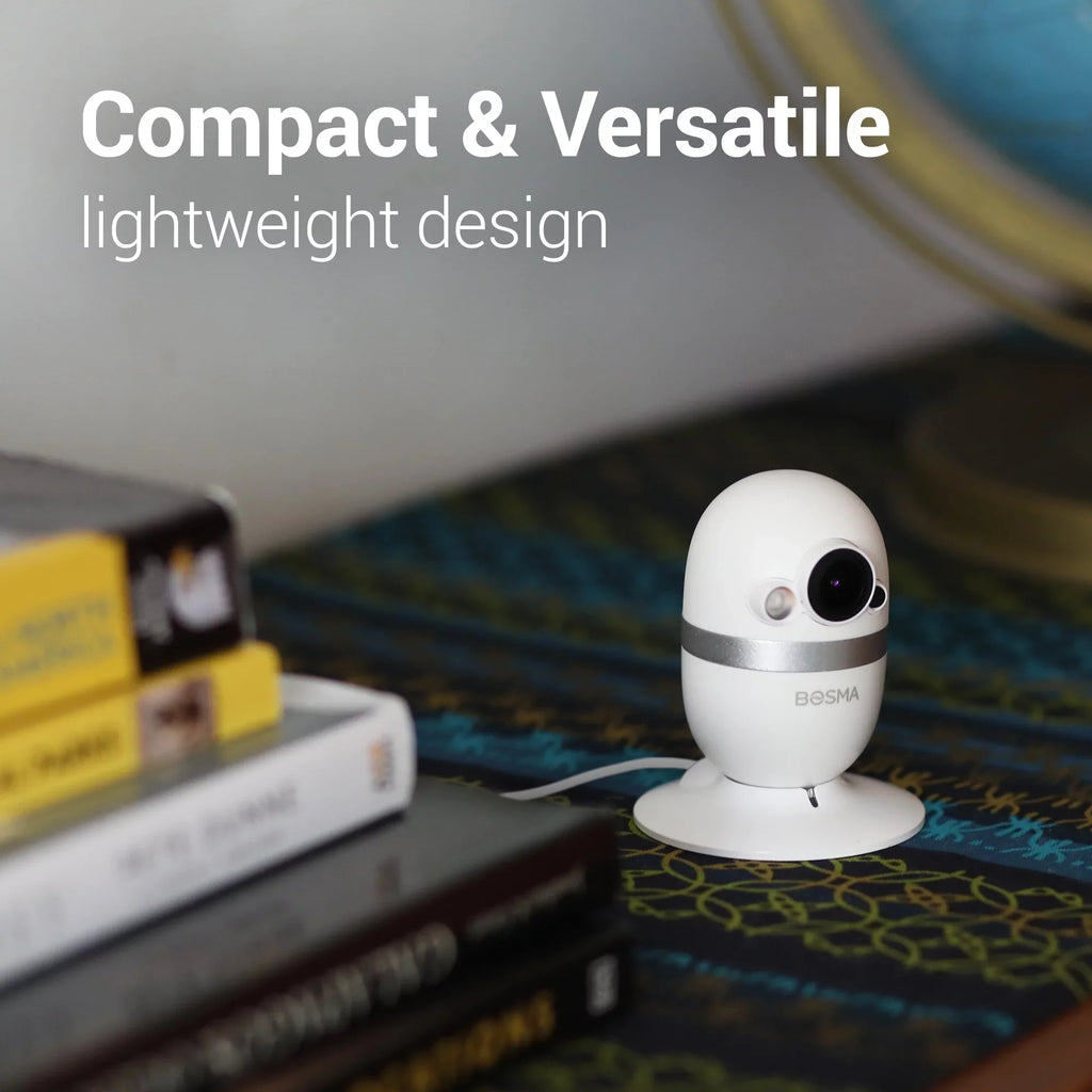 Storage Camera Sound CapsuleCam with Wide Pro Super Audio, Vision, Camera Security HD Indoor Local with Way Free 2 & Night Motion Angle, Phone Bosma Baby Detection, Monitor, Color 162° WiFi 1080p app,