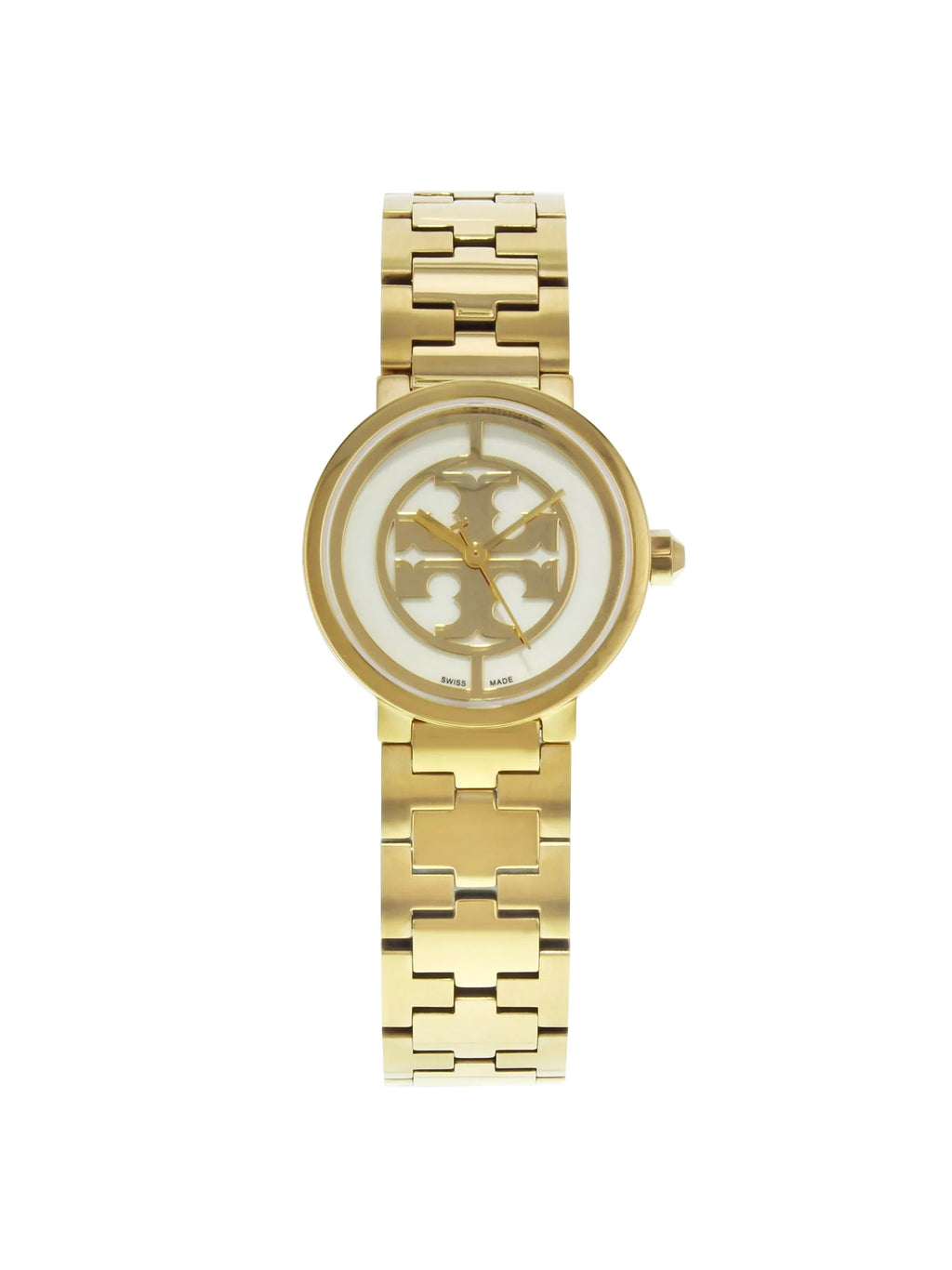21mm Burch Gold Tone (Good) Tory Watch Reva Ladies Pre-Owned Steel Quartz TRB4030 Stainless