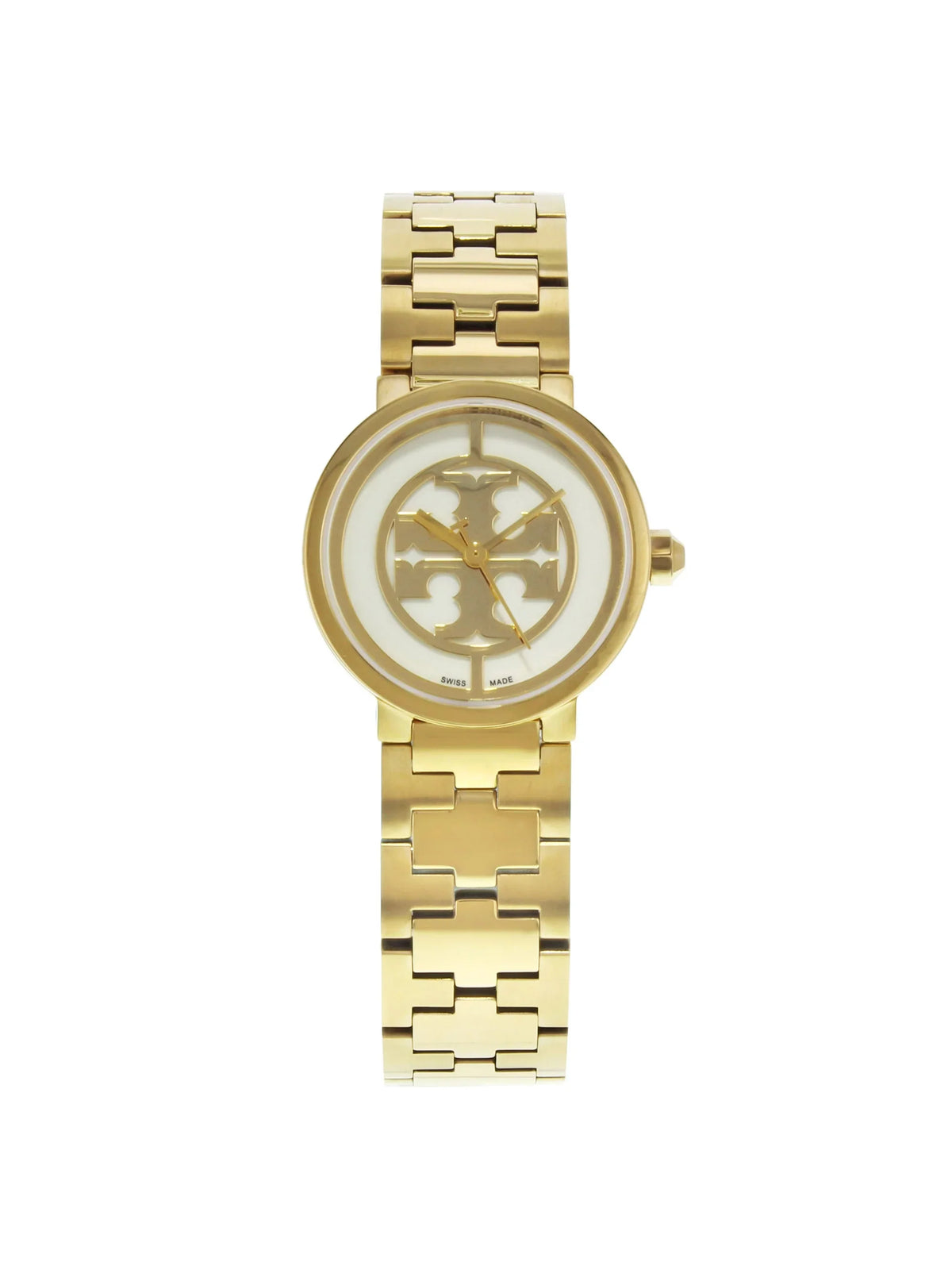 21mm Burch Gold Tone (Good) Tory Watch Reva Ladies Pre-Owned Steel Quartz TRB4030 Stainless