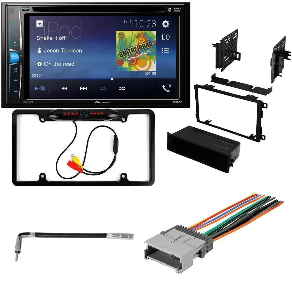 2007-2009 Multimedia with Isuzu for Double i-290 in-Dash Mounting Bundle and DVD Kit Installation - / Bluetooth Kit KIT2378 Pioneer Backup Car Touchscreen, Stereo Din Camera,