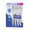 pk., Medium Pulsar Toothbrush, 4 Oral-B 3D White