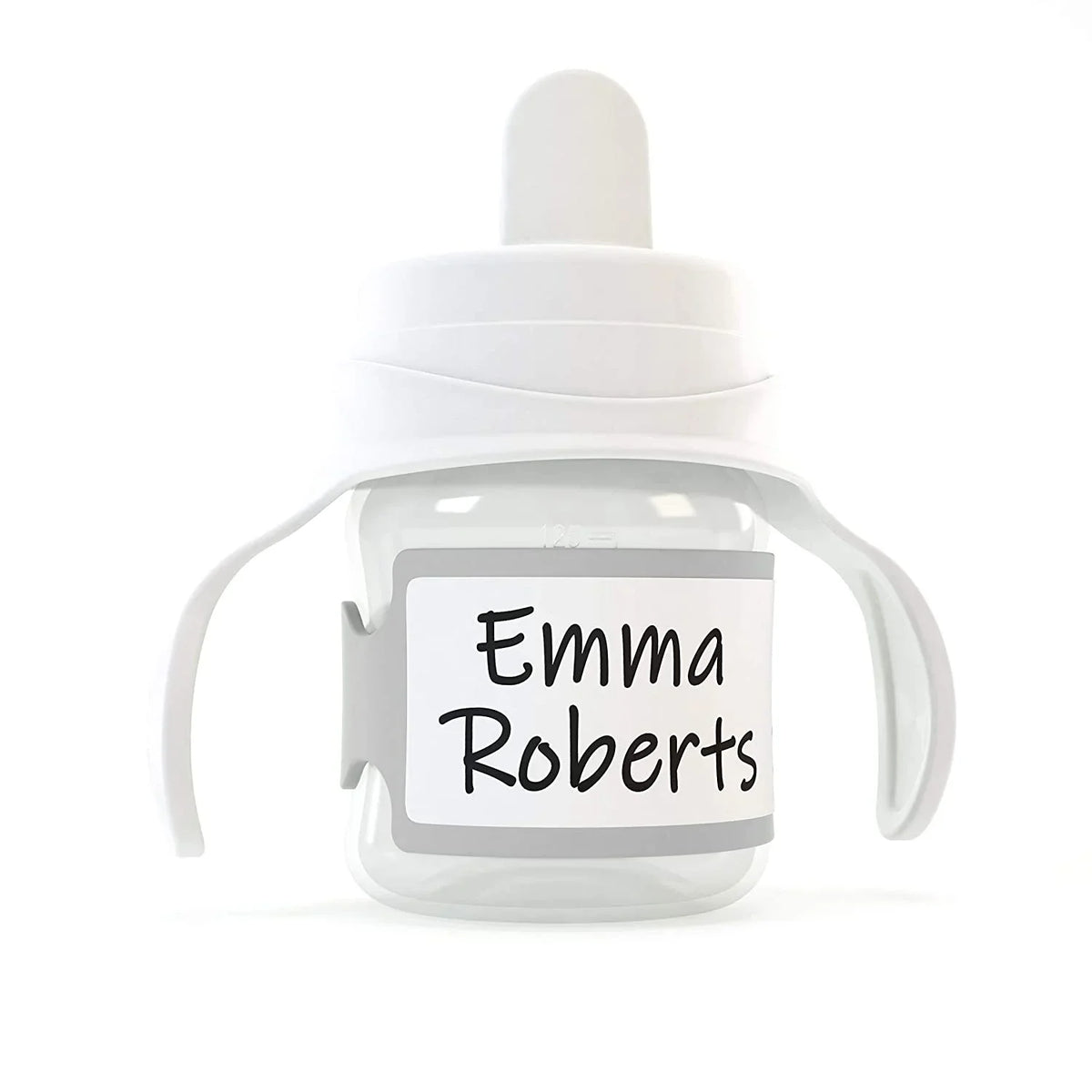 Bottles/Sippy Cups/Food for 6pcs Doodle (Grey) Write-on Labels Permanent Containers Pumpkin