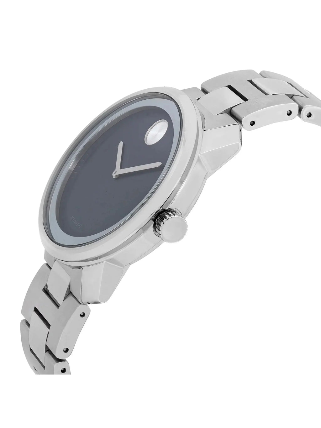 Blue Mens Watch Dark Movado 3600423 Bold Steel Quartz 42mm Stainless Dial