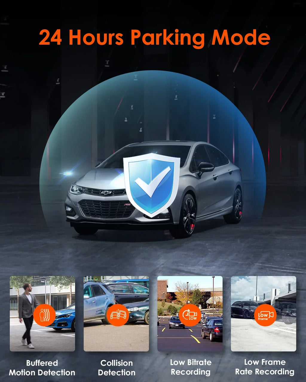 Nearly Interior Front+1080P IPS Dash 30FPS built 2K Angle, 24h Wide Rear Camera Monitor, Channel inch Touchable S2 Car 360° with WiFi in, Parking 3 Supercapacitor Screen 3 +1080P Cam, Vantrue GPS