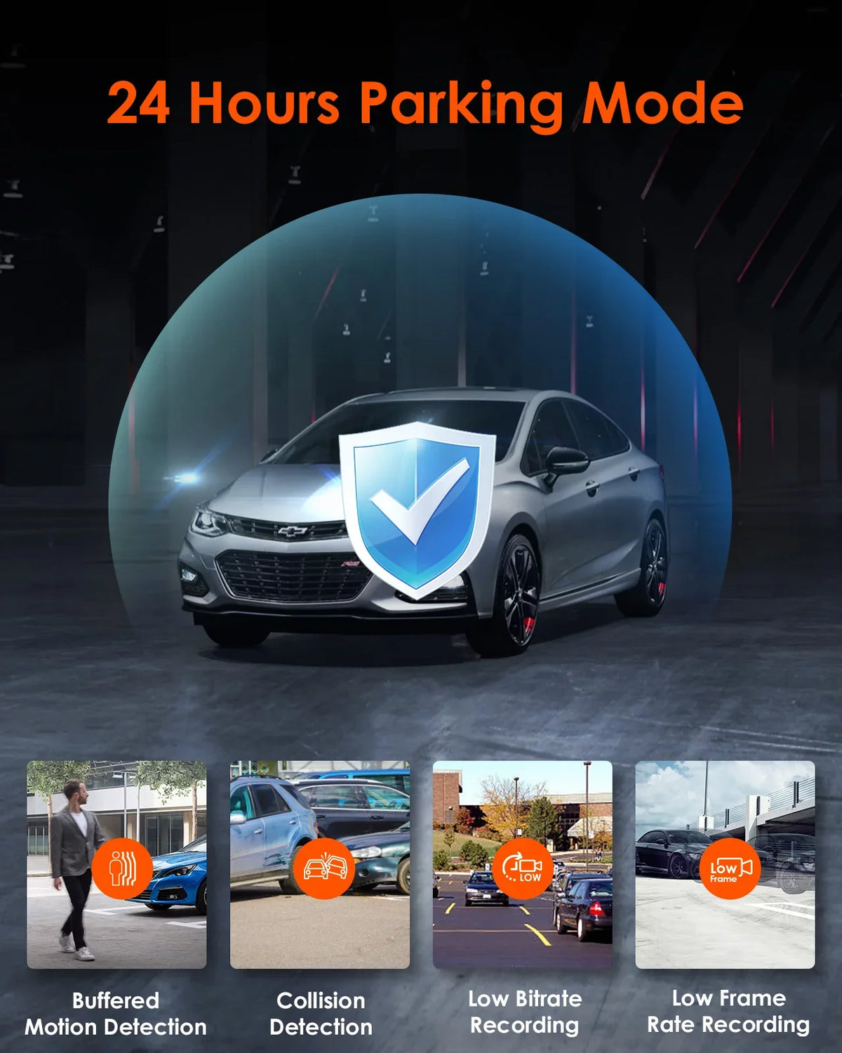 Nearly Interior Front+1080P IPS Dash 30FPS built 2K Angle, 24h Wide Rear Camera Monitor, Channel inch Touchable S2 Car 360° with WiFi in, Parking 3 Supercapacitor Screen 3 +1080P Cam, Vantrue GPS