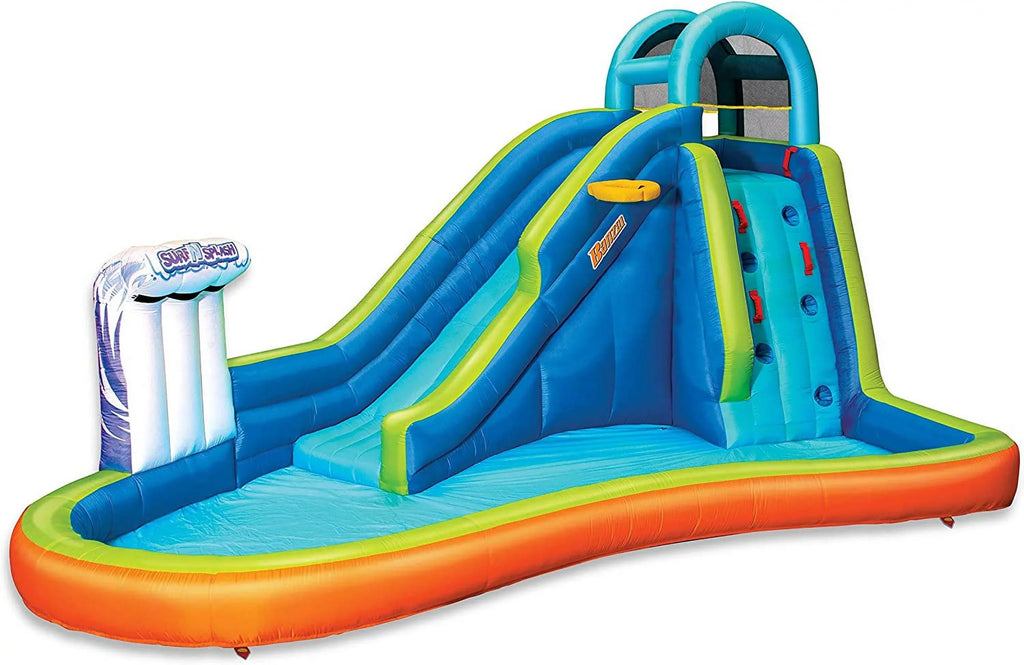 Kids Sprinkler Adventure Blower Feet exterior with Slide Giant Huge Included Long Park Wave Inflatable Heavy in Surf and Pool (14 Hoop - - Splash liquid Basketball Built - 8 N Duty High) by Feet