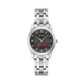 Steel Bulova Razorbacks Arkansas Women's Stainless Corporate Collection Black Watch