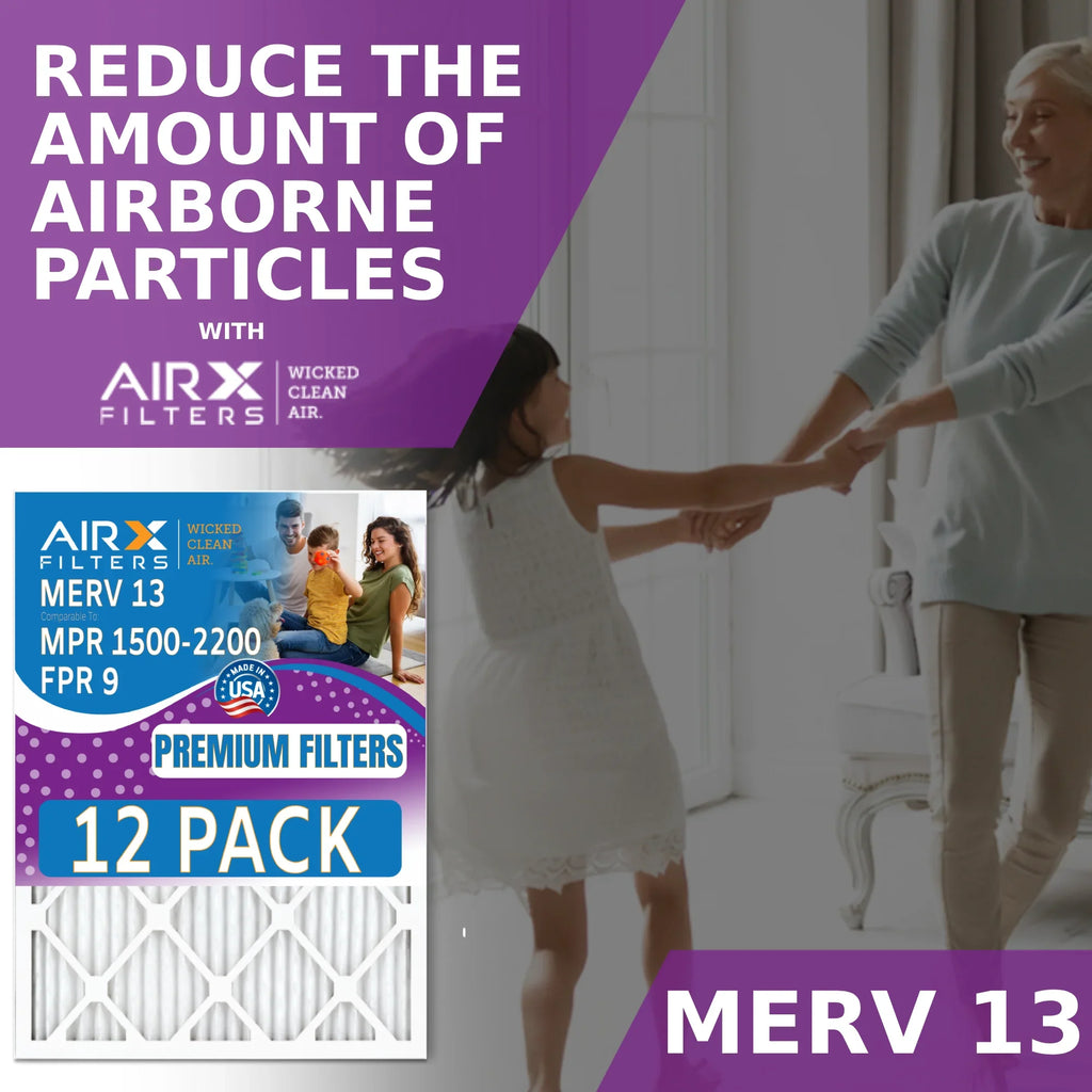 Comparable WICKED AIRX by Air 14x18x1 in to Furnace Made Pack Rating, of - FPR CLEAN - 2200 MERV & Filter MPR AIR. 13 9 FILTERS 1500 Filters 12 USA